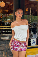 Glorya Flower Sequin Mini Skort