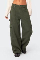 Ember Denim Cargo Trousers