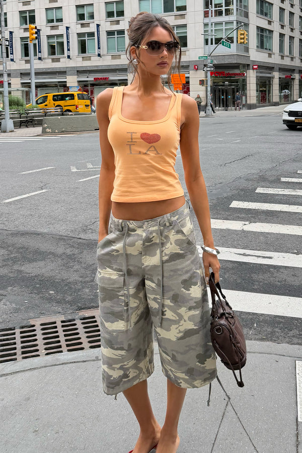 Camo Cargo Bermuda Shorts view 1