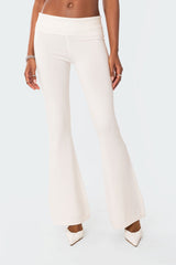 Desiree Knitted Low Rise Fold Over Trousers