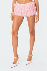 Unicorn Layered Ruffle Shorts