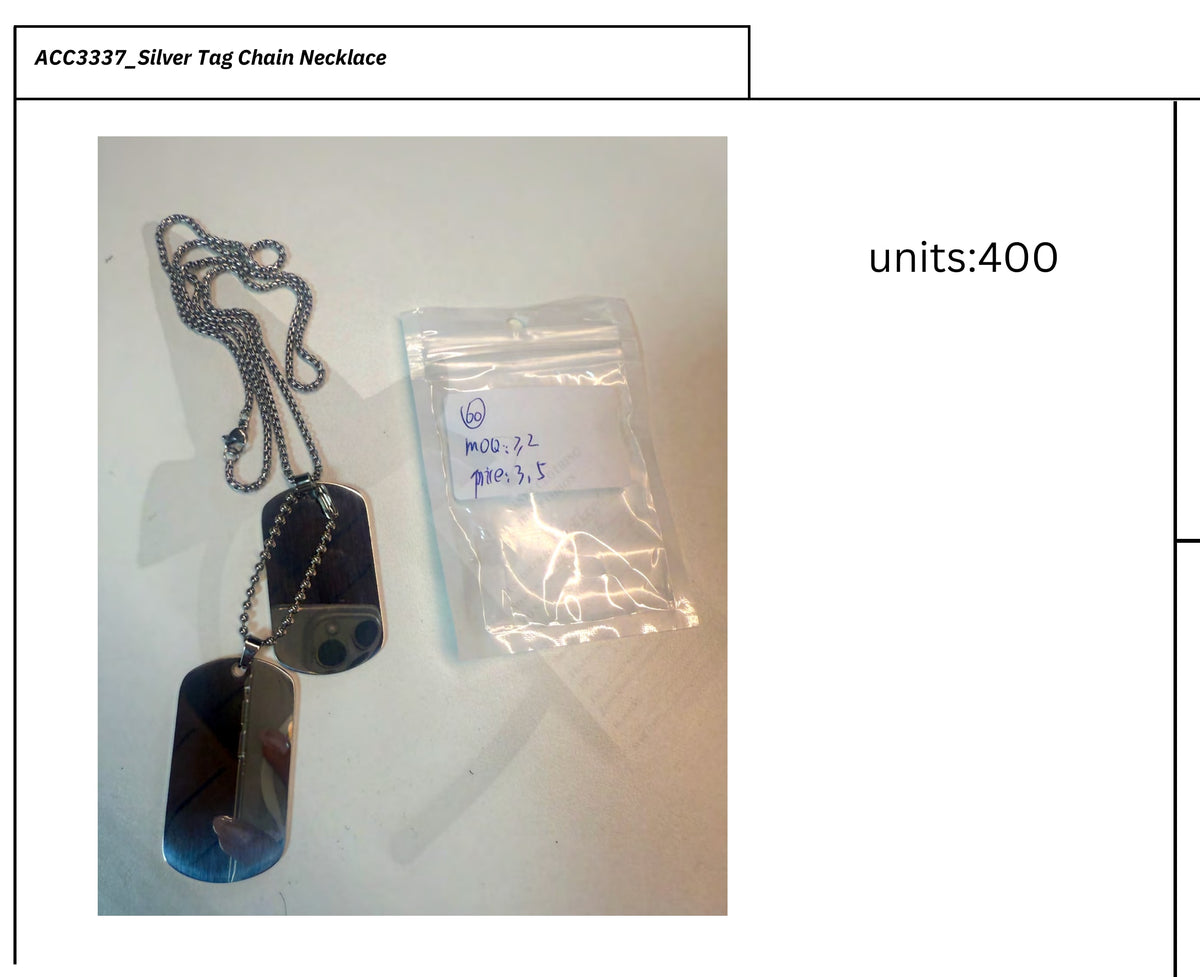 Army Girl Dog Tag Necklace