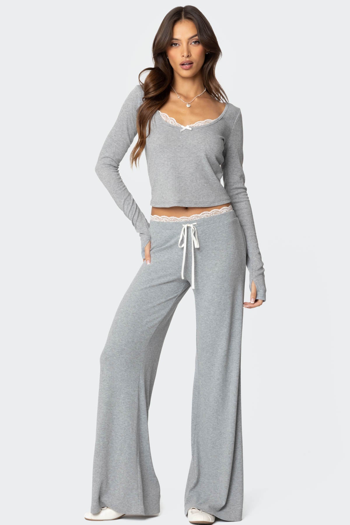 Peekaboo Lace Trousers