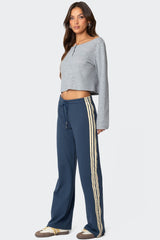 Averie Contrast Striped Joggers
