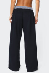 Gingham Boxer Detail Joggers