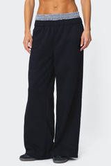 Gingham Boxer Detail Joggers