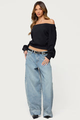 Christy Off Shoulder Sweatshirt