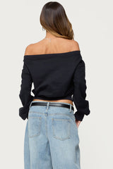 Christy Off Shoulder Sweatshirt