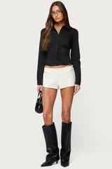 Amelie Lace Up Button Up Shirt