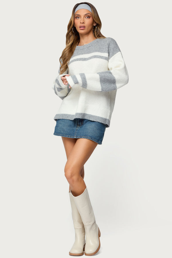 Nogah Stripey Oversized Sweater