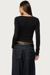 Zeya Lacey Keyhole Top