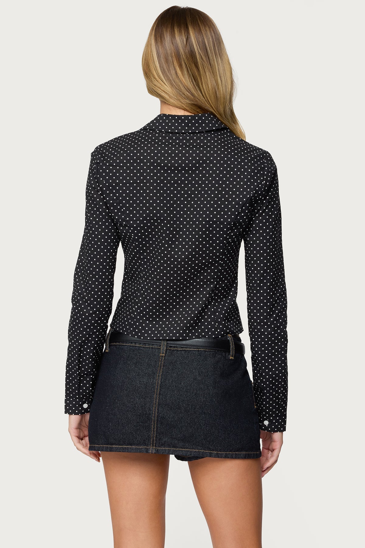 Ilia Polka Dot Button Up Shirt