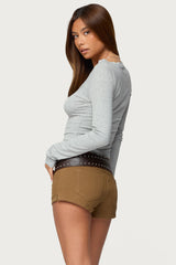 Gayle Lacey V Neck Long Sleeve Top