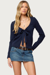 Demi Tie Front Knit Cardigan