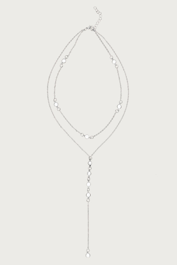 Stone Layered Cascading Necklace