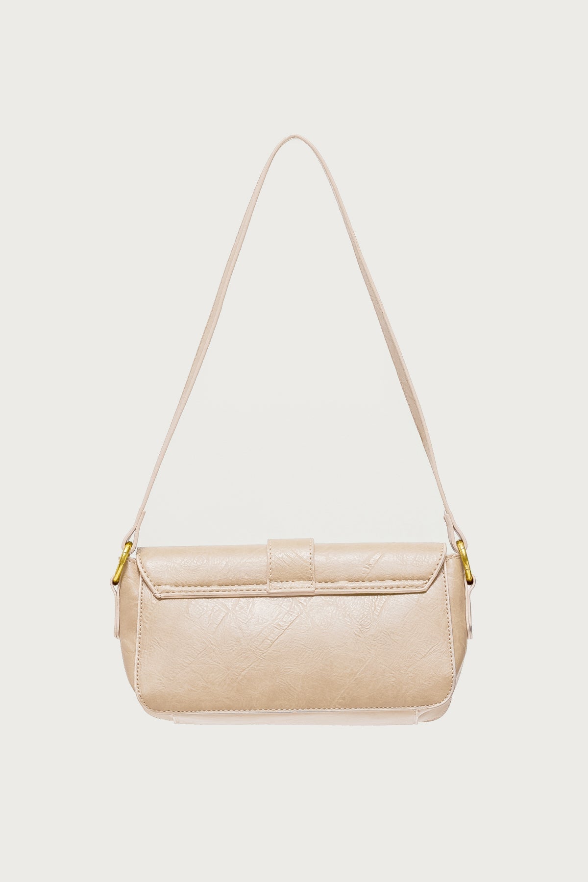 Faux Leather Buckle Bag