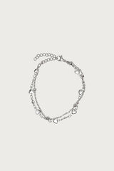 Double Chain Heart Bracelet