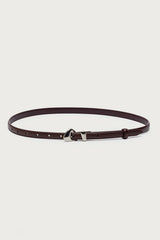 Abstract Buckle Faux Leather Belt