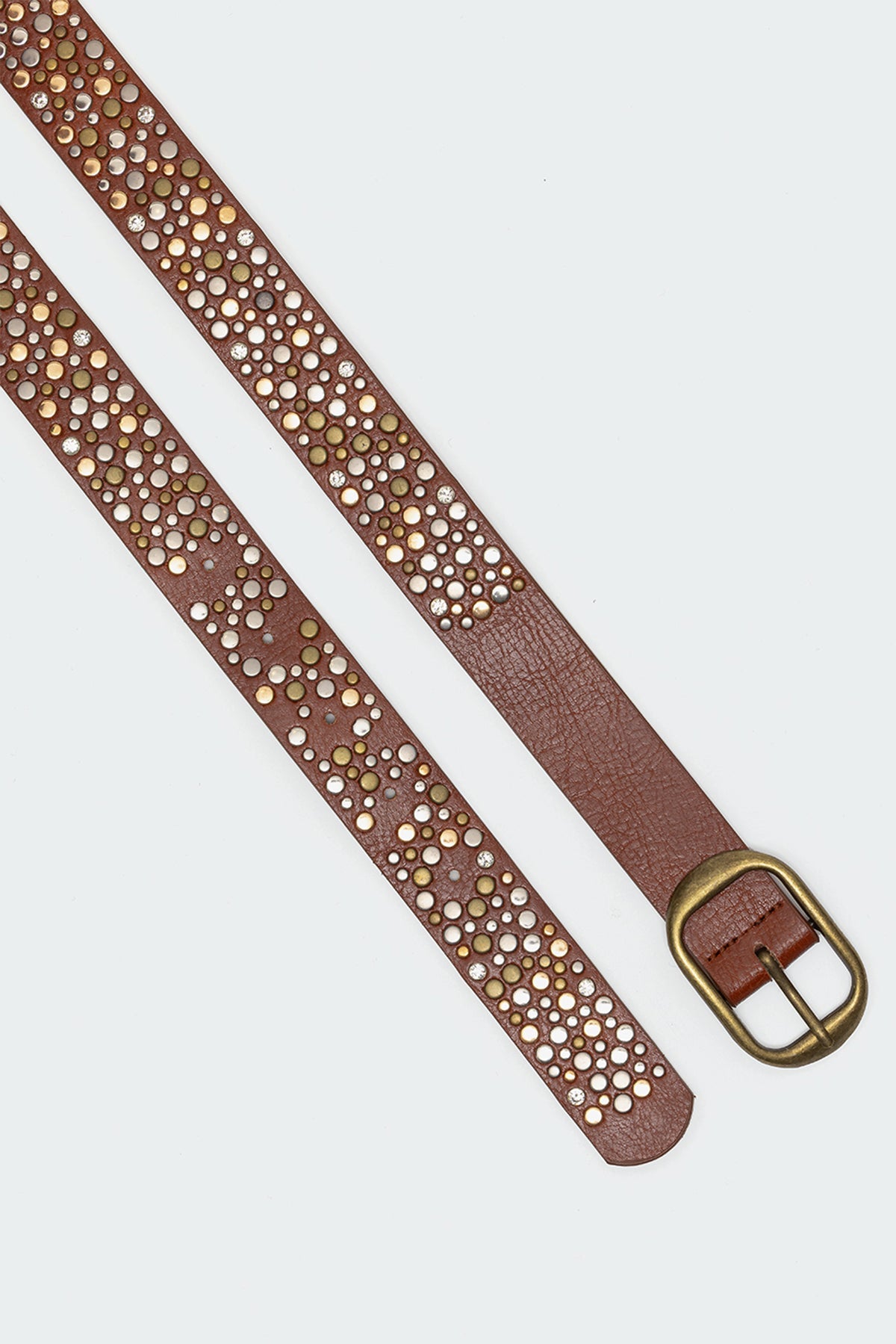Zinia Studded Faux Leather Belt
