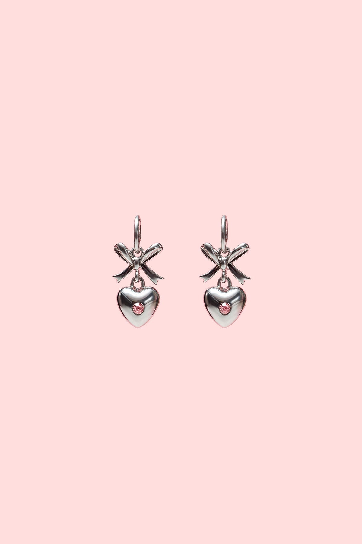 Barbie™ Bow & Heart Hoop Earrings