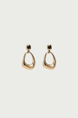 Abstract Oval Dangle Earrings