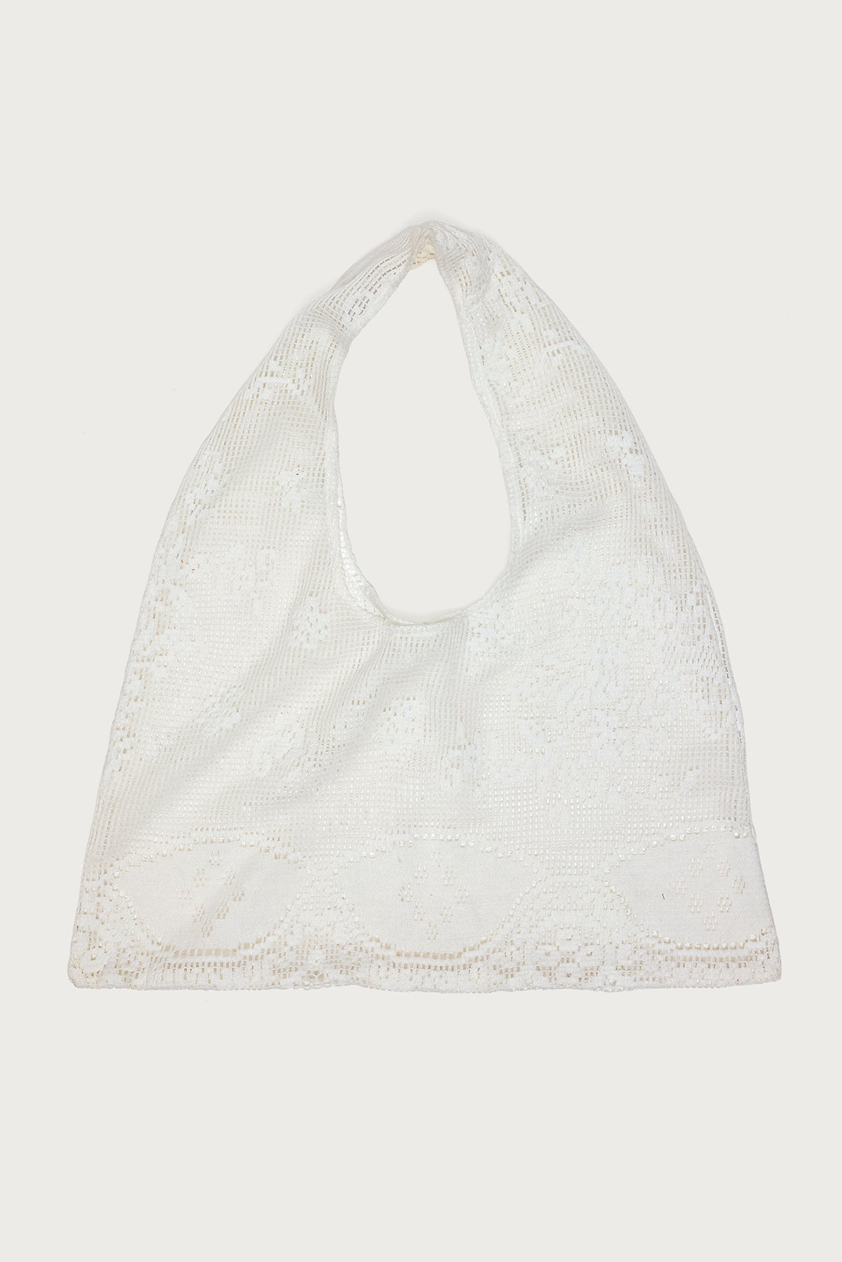 Floral Crochet Tote Bag