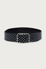 Chunky Polka Dot Faux Leather Belt