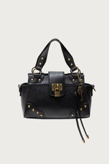 Vintage Hardware Faux Leather Bag
