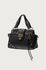 Vintage Hardware Faux Leather Bag