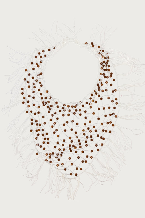 Bead Fringe Waist Scarf