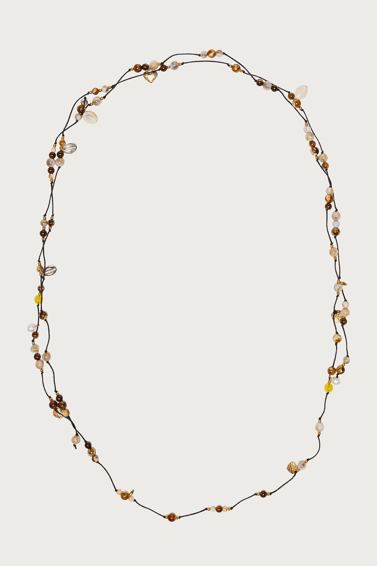 Mixed Bead Cord Belt