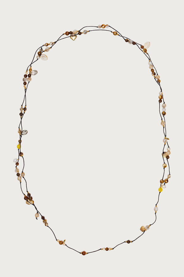 Mixed Bead Cord Belt