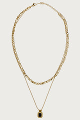 Layered Gemstone Necklace