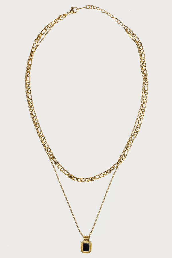 Layered Gemstone Necklace