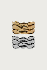 Chunky Wave Arm Cuff Set