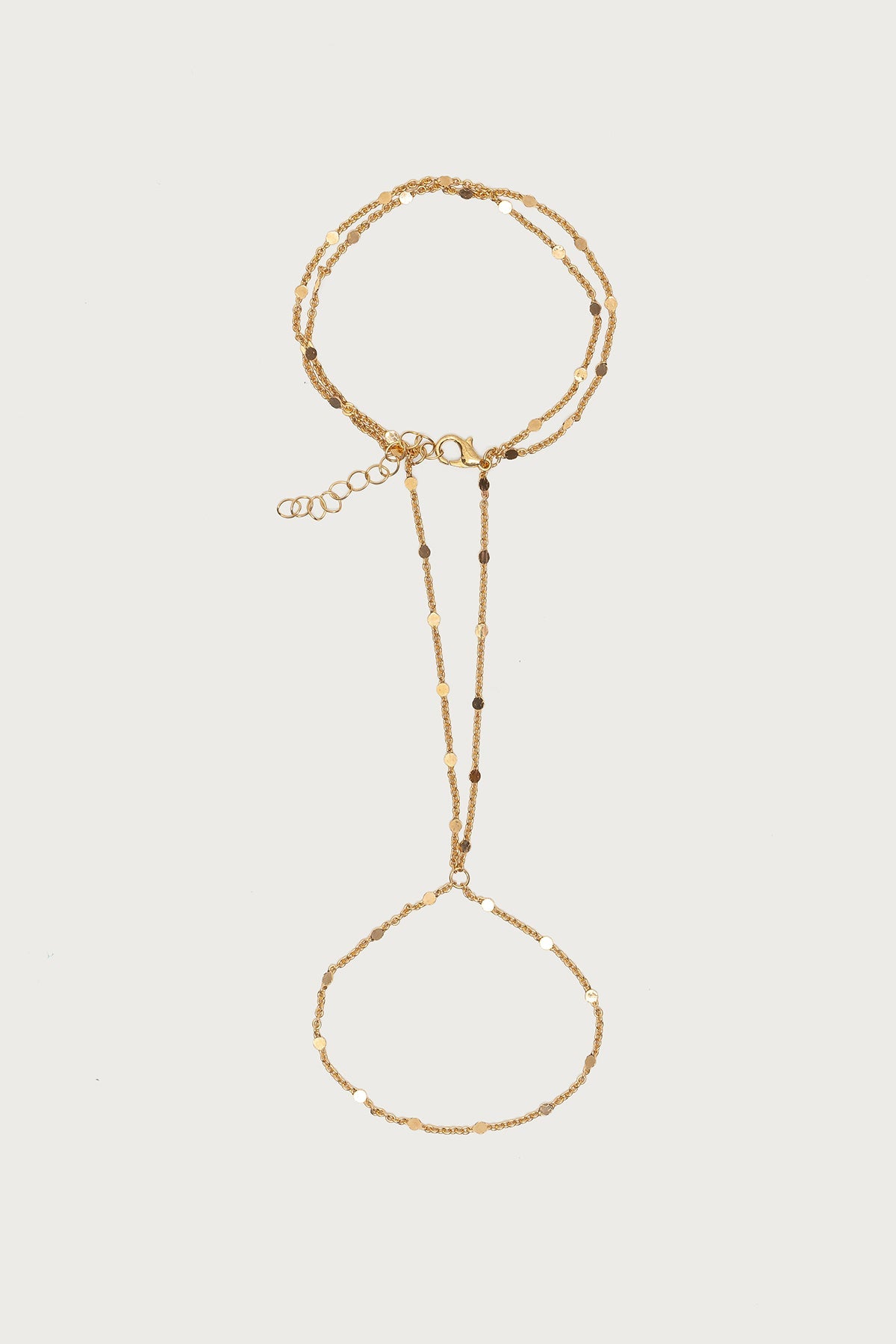 Dainty Disc Hand Chain