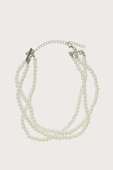 Layered Pearl Choker Necklace
