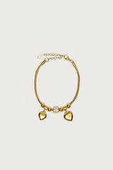 Link Heart Charm Bracelet