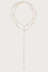 Faux Crystal Crush Cascading Necklace