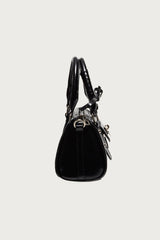 Faux Leather Heart Locket Bag