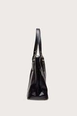 Faux Leather Grommet Bag