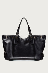 Faux Leather Grommet Bag