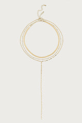 Golden Girl Layered Cascading Chain Necklace