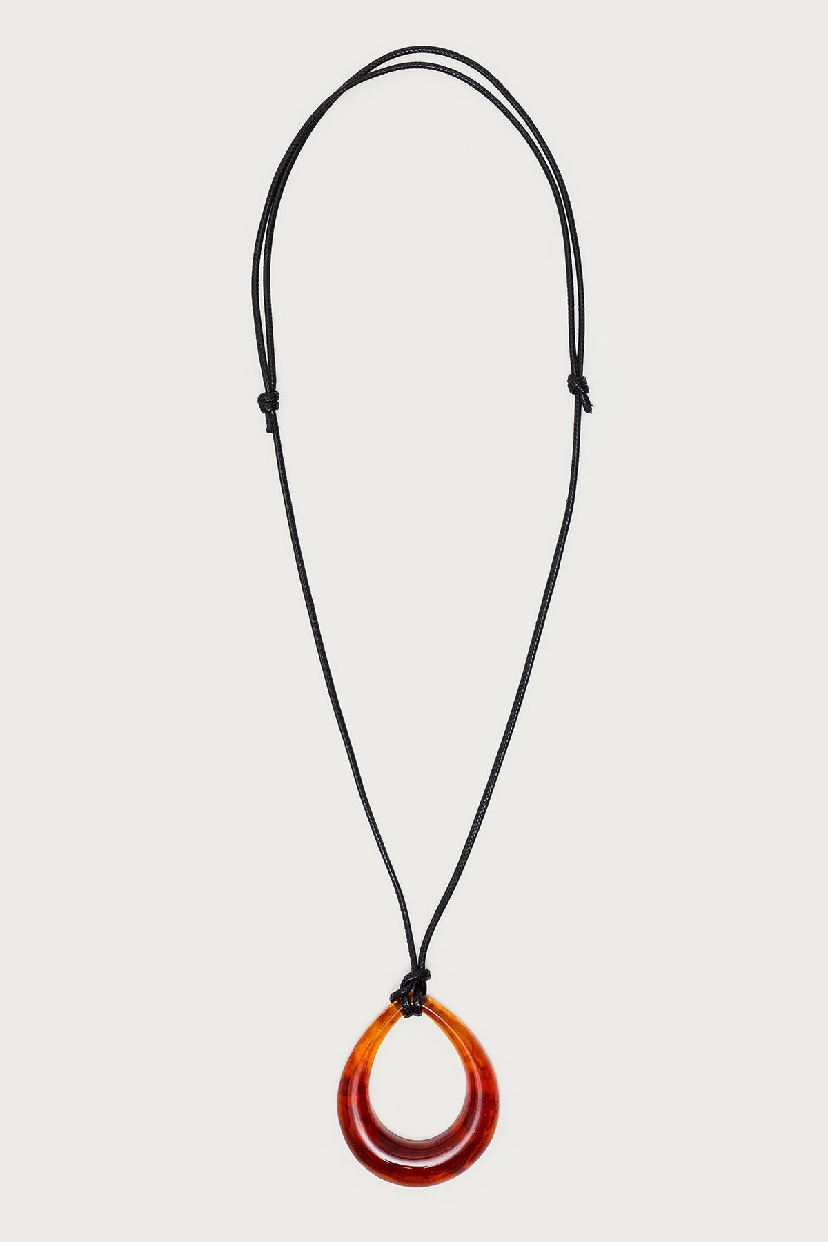 Oval Ring Cord Necklace