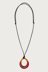 Oval Ring Cord Necklace