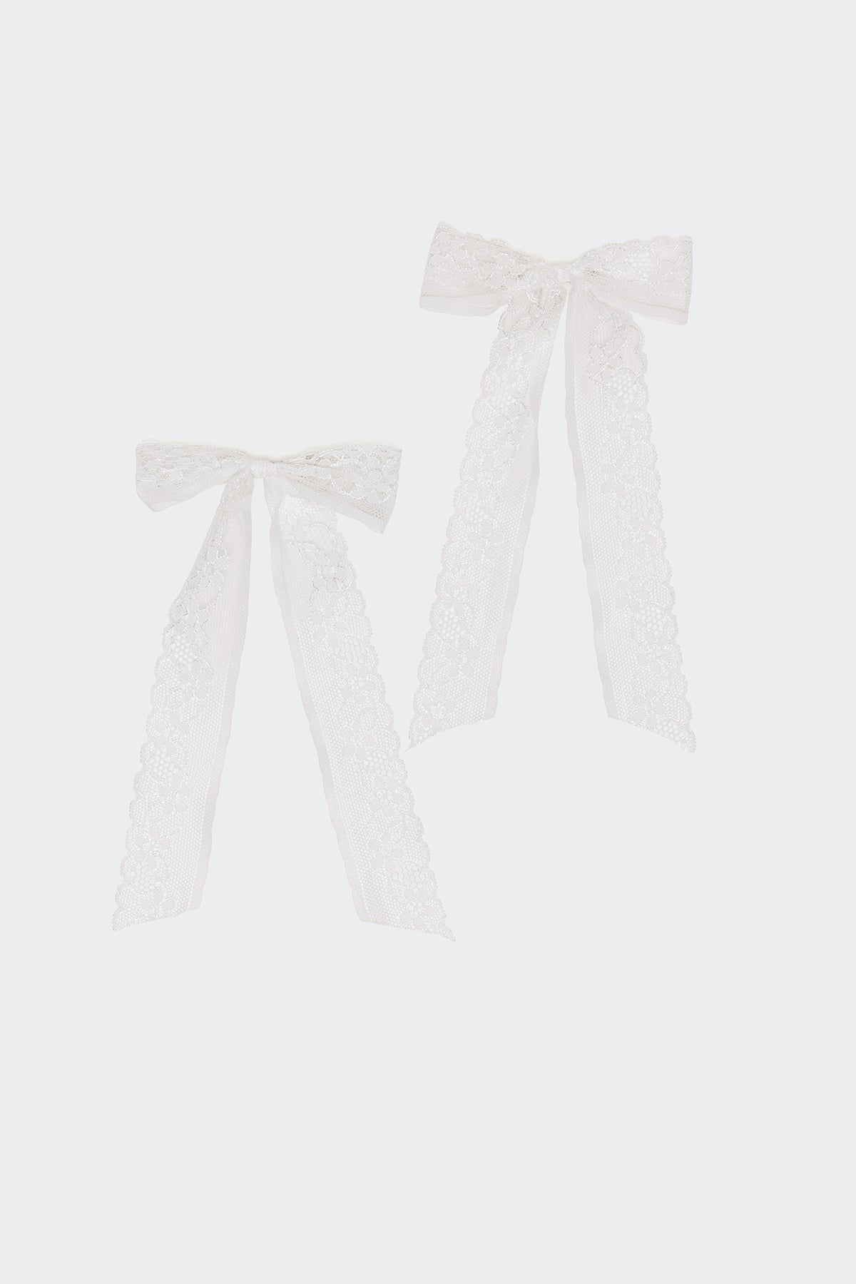 Lace Bow Hair Clip Pack