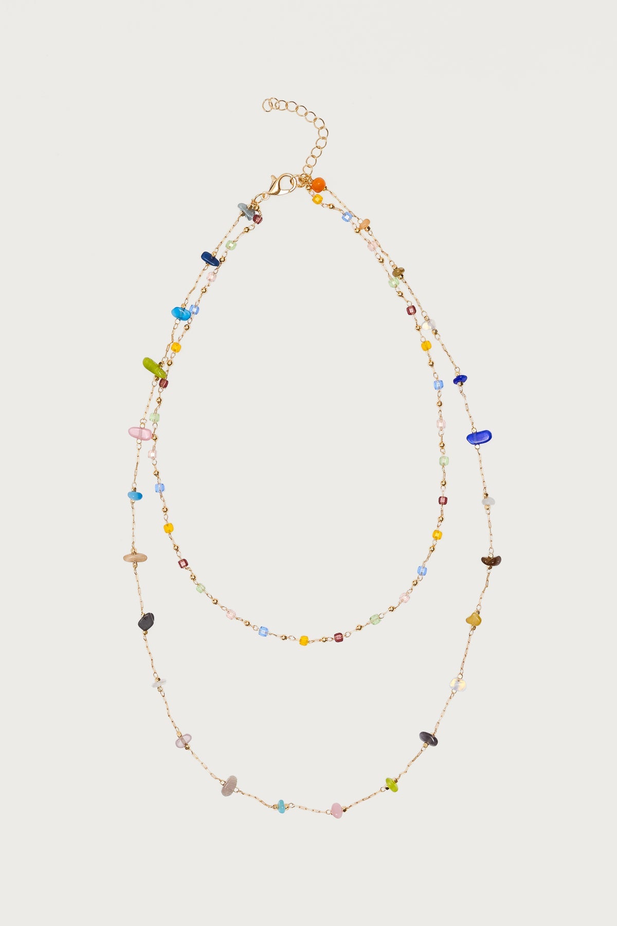 Layered Mixed Stone Necklace