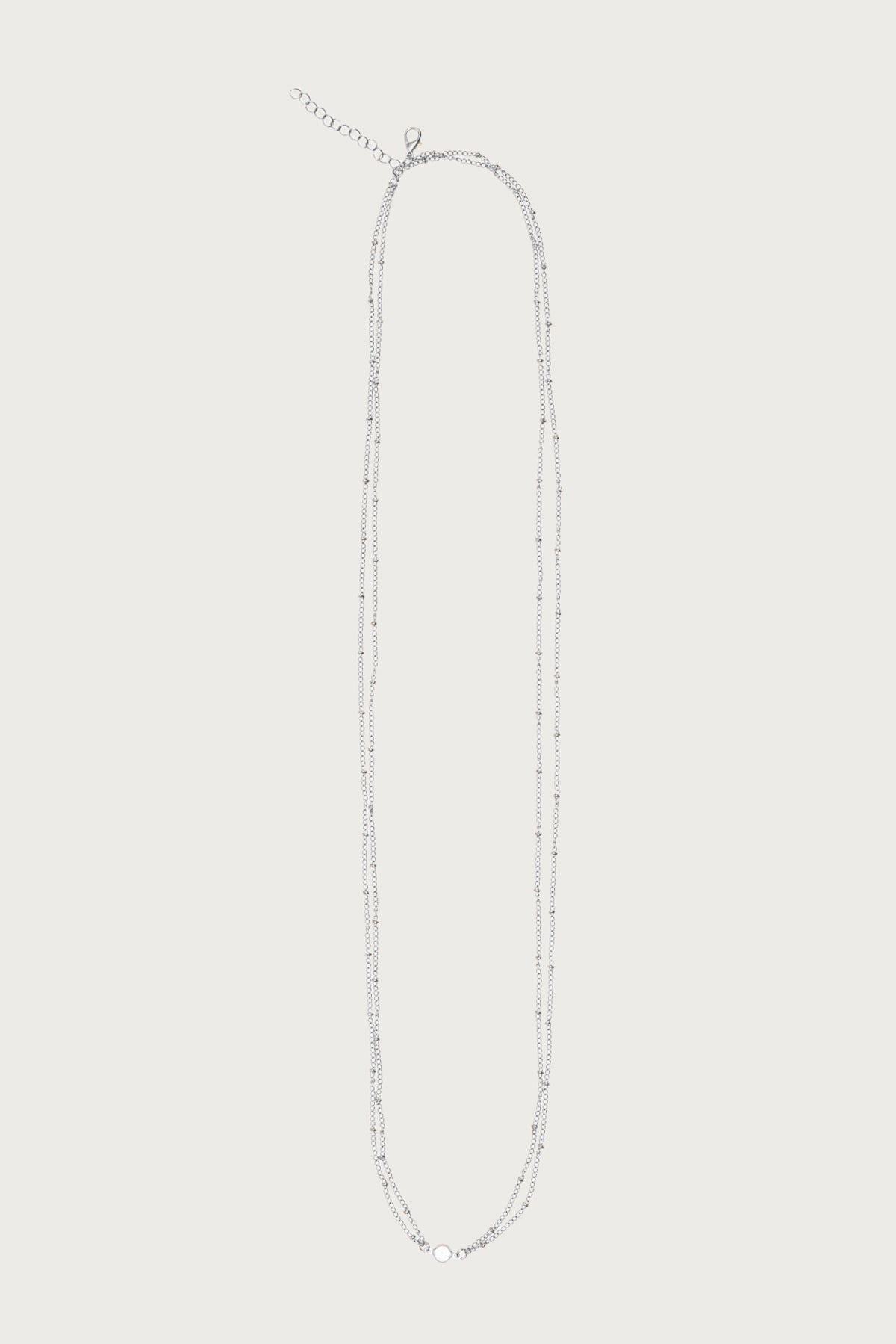 Rhinestone Pendant Layered Belly Chain