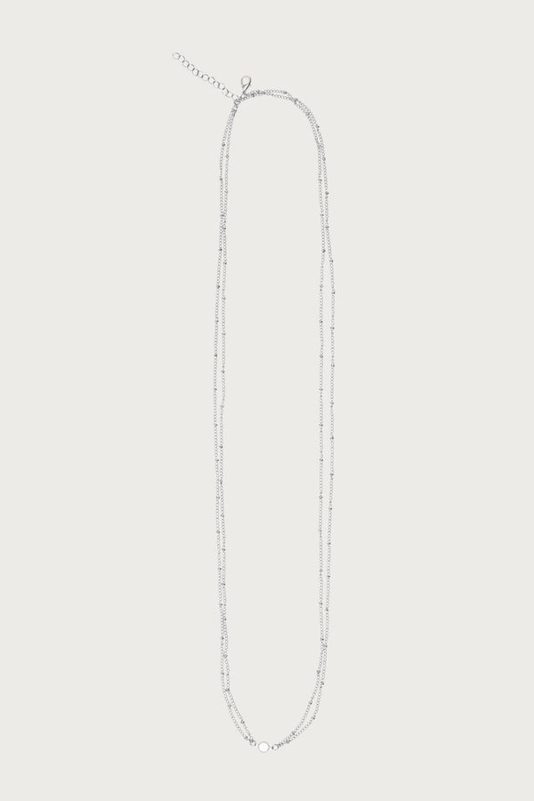 Rhinestone Pendant Layered Belly Chain