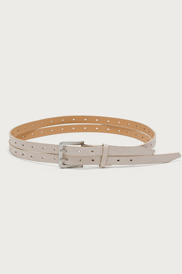 Double Look Faux Leather Belt